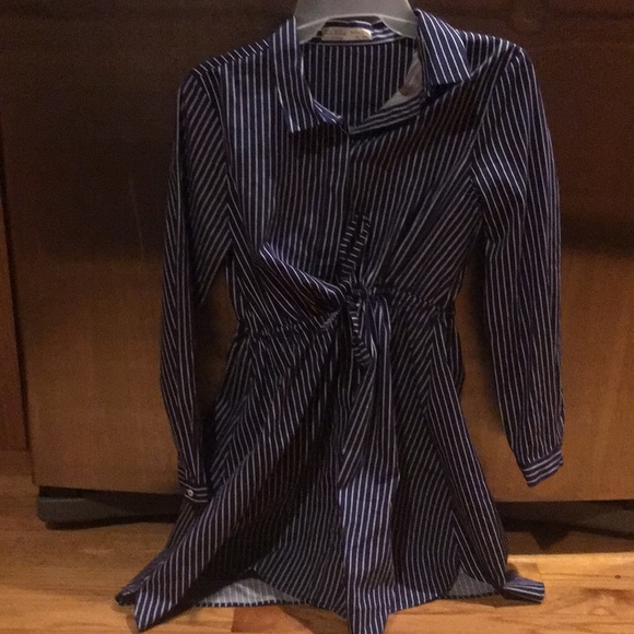 zara girls collections Other - Girls size 11/12 dress euc worn once navy/white